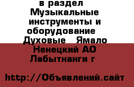  в раздел : Музыкальные инструменты и оборудование » Духовые . Ямало-Ненецкий АО,Лабытнанги г.